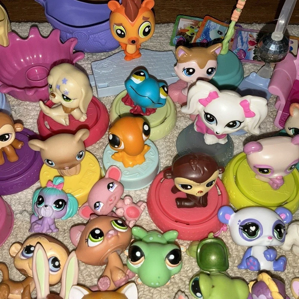 LPS Littlest Pet Shop Lot 125 Mixed Vintage Dogs Cats Birds Y2K-present